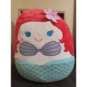 Squishmallow and Disney Collaboration Plush 13" Ariel Mermaid Stuffed Animal